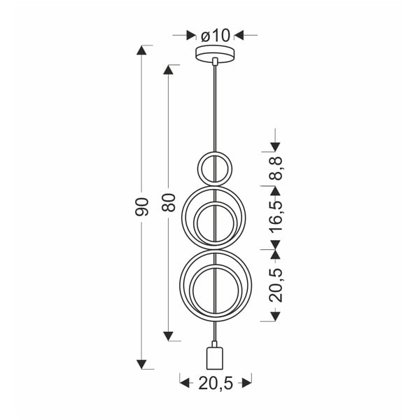 Valge ja roosa lastelamp metallist varjundiga Single - Candellux Lighting-image-2