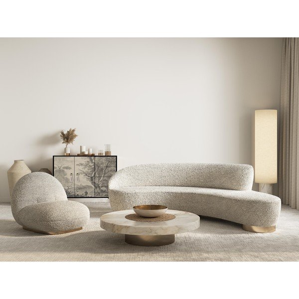 Must-beež madal kummut 113x84 cm Wilma - Really Nice Things-image-1