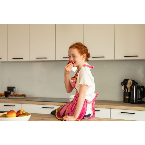 Taaskasutatud puuvillast valmistatud laste esiliin Princess - Tiseco Home Studio-image-1