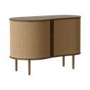 Pruun-helepruun tammespoonist lükandustega kummut 100x67x50 cm Audacious - UMAGE