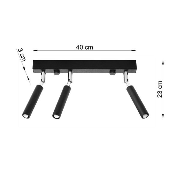 Must laevalgusti Trio Tiden - Sollux-image-3