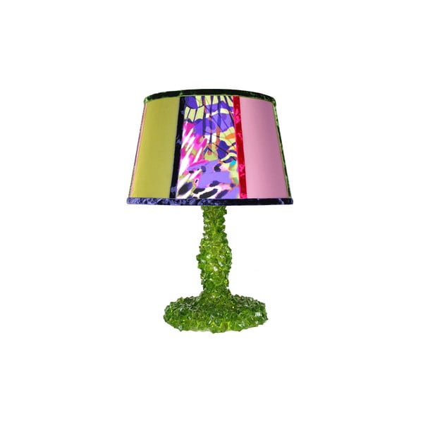 Stolní lampa Crystal Green Grasshopper
