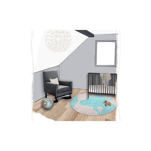 Dětský koberec Mondito, Ø110 cm-image-1