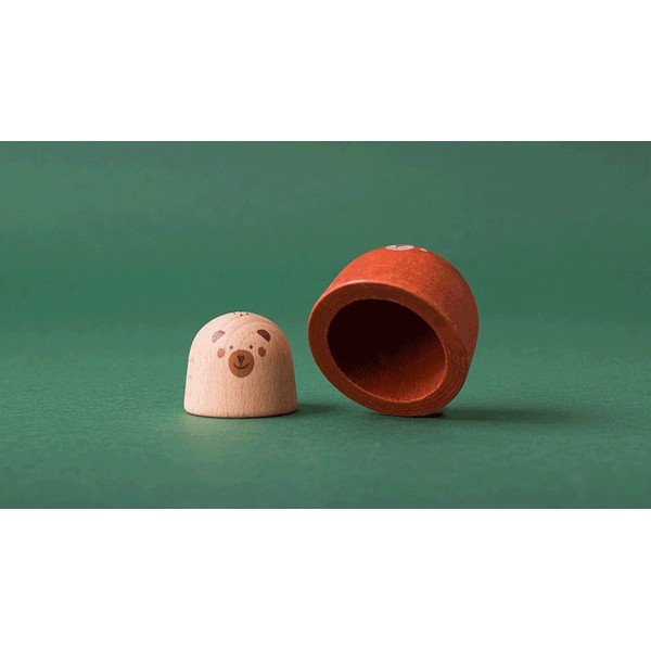 Komplekt 10 puust figuuri Puidust mets - Londji-image-1
