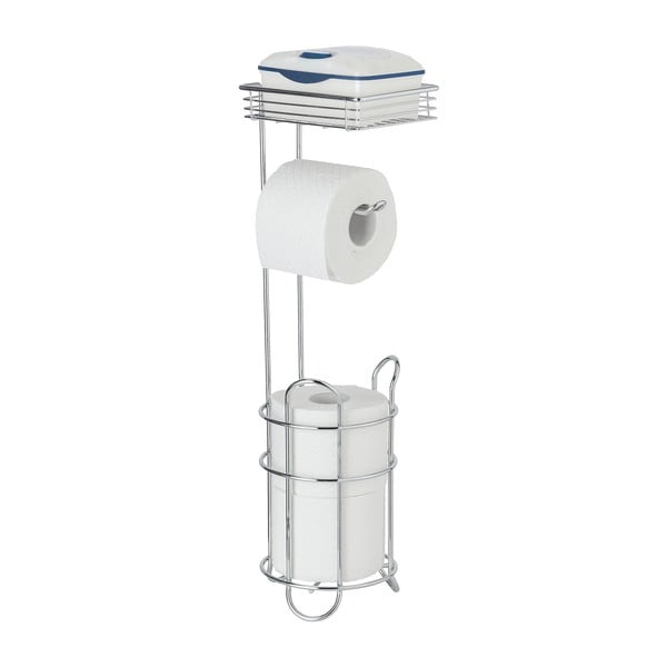 Kroomitud terasest hõbedane tualettpaberi hoidik - Wenko