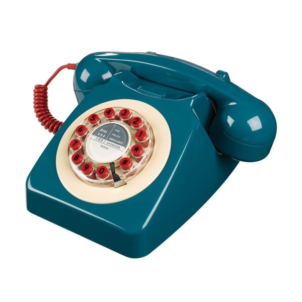 Retro funkční telefon Serie 746 Blue