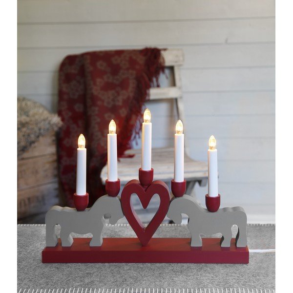 Punane jõuluküünlajalg Leksand - Star Trading-image-3