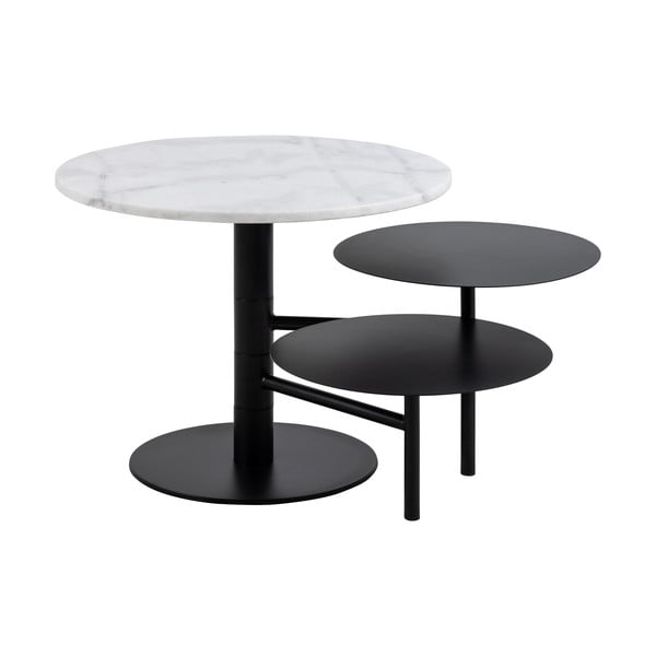 Valge ümmargune diivanilaud ø 60 cm Lahti - Actona