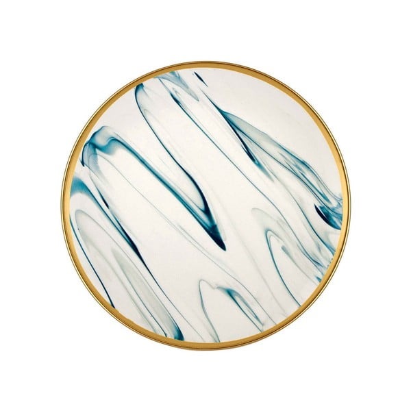 6 taldriku komplekt, sinine ja valge portselanist magustoidutaldrik Lucid, ⌀ 19 cm - Mia