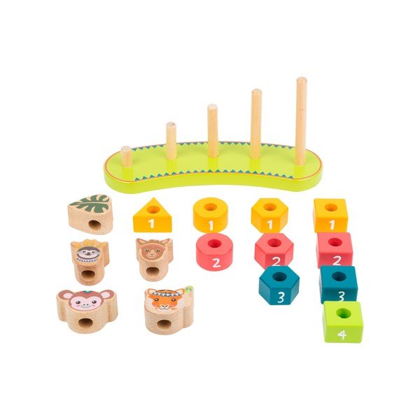 Laste puidust puzzle Džungel - Legler-image-1