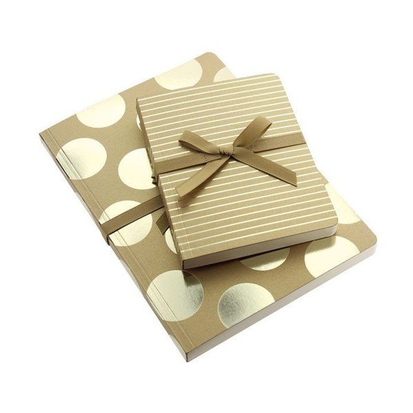 Zápisník A6 Go Stationery Fine Stripe Gold-image-2