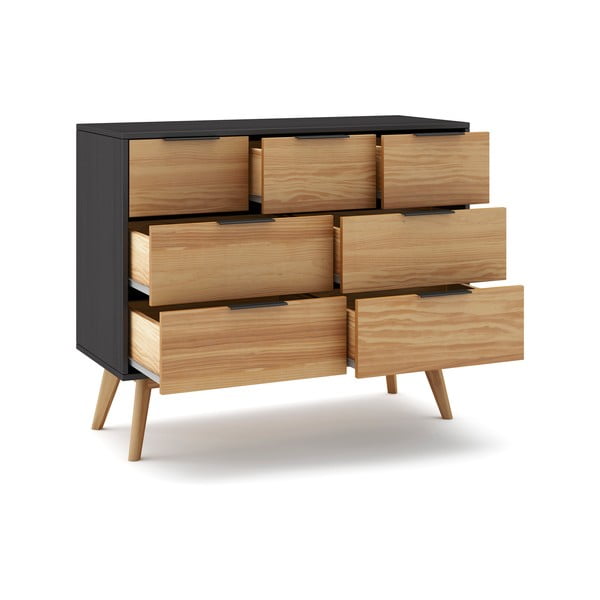 Must/füüsiline madal männi kapp 120x83 cm Lavis - Marckeric-image-3