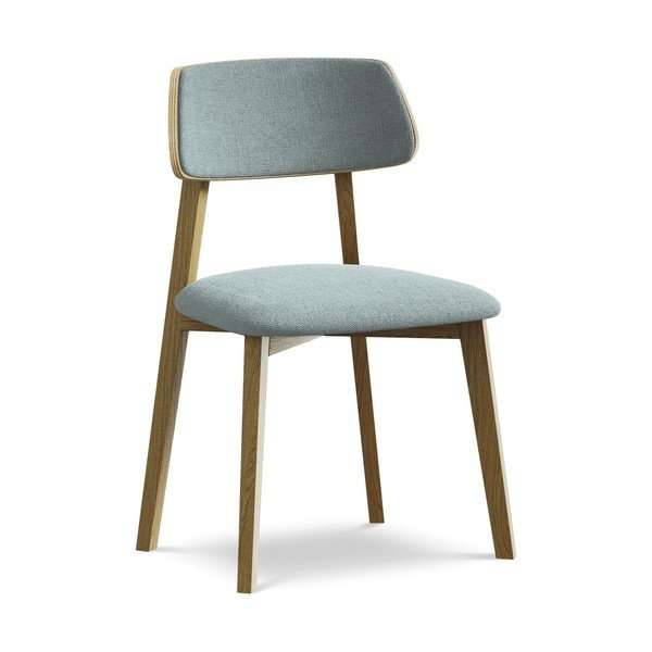 Sinine täispuidust söögitool Niu - Makamii