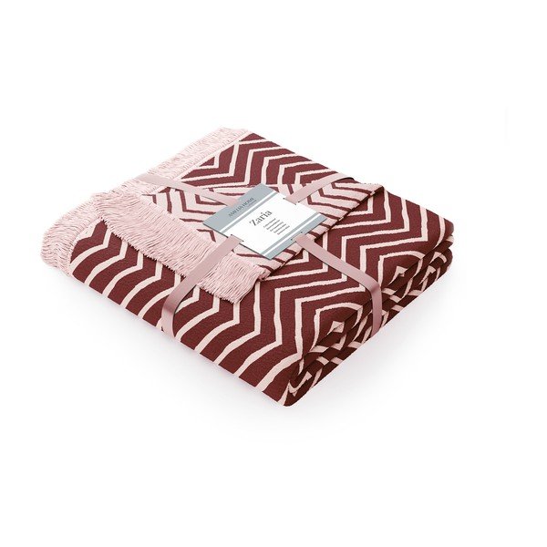 Roosa ja lilla puuvillase seguga tekk , 150 x 200 cm Twisty - AmeliaHome-image-2