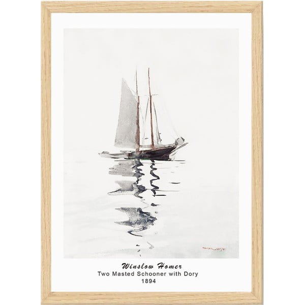 Plakat raamides 35x45 cm Winslow Homer - Wallity