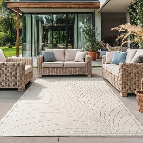 Kreemikas sise- ja õuevaip 140x200 cm Nova 1204 - Ayyildiz Carpets-image-1