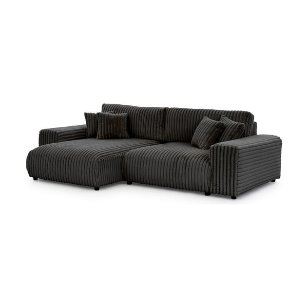 Tumehall velvetist nurgadiivanvoodi koos panipaigaga (vasak nurk) Sarina - Ropez