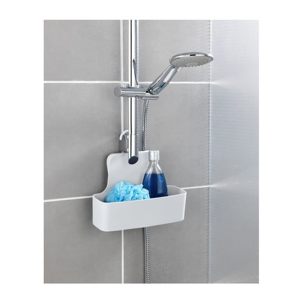 Valge rippuv riiul duši jaoks Barcelona - Wenko-image-1