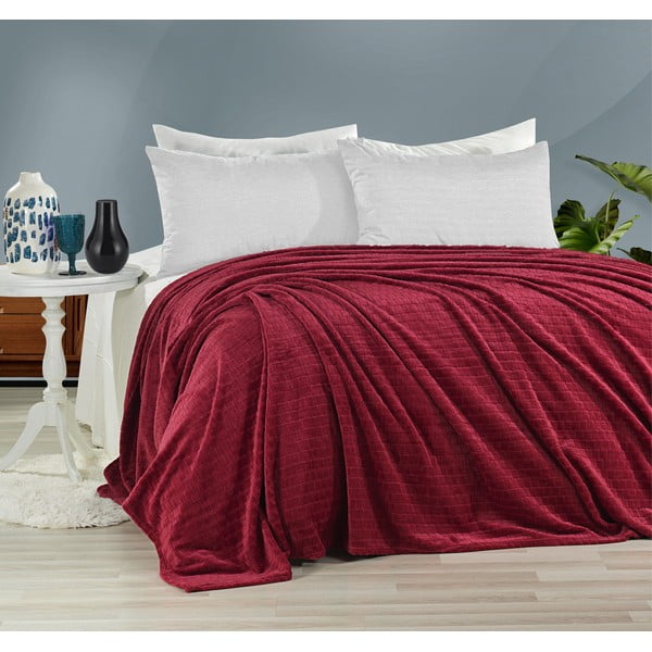 Punane voodipesu kaheinimesevoodile 200x220 cm Melinda - Mijolnir