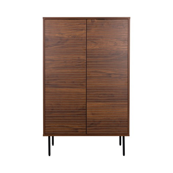 Pruun pähklipuidu spoonist kapp 80x130x40 cm Stripes - White Label