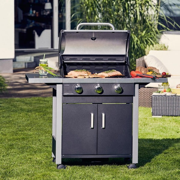 Must Chicago 3 välitingimustes kasutatav gaasigrill Chigaco 3 - ENDERS-image-1
