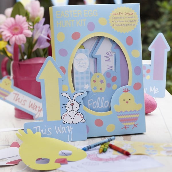 Papírová velikonoční hra pro děti Neviti Easter Chick Egg Hunt Kit