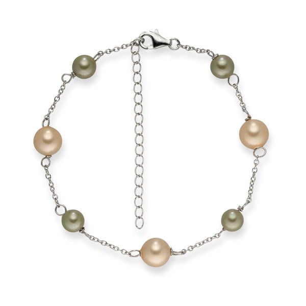 Perlový náramek Pearls Of London Elegance, 19 cm