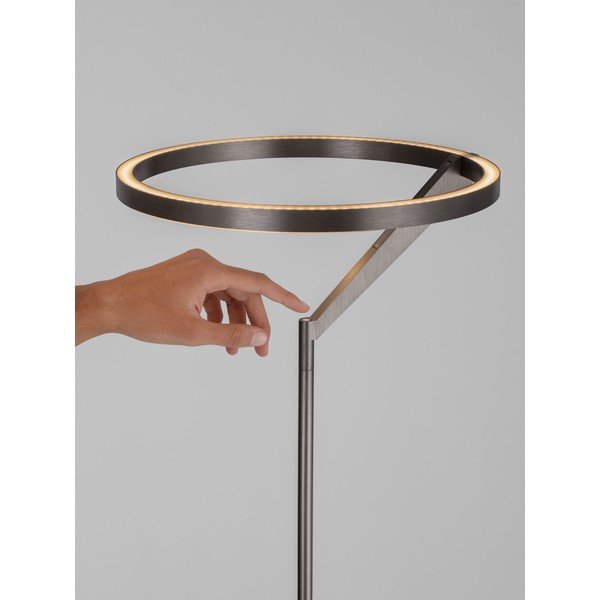 Alumiiniumist hämardatav LED-põrandalamp hõbedases värvitoonis (kõrgus 168 cm) Tilia - Nova Luce-image-2