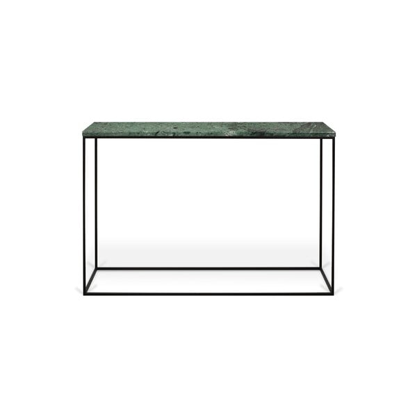 Rohelise marmorist lauaga konsoollaud Gleam - TemaHome