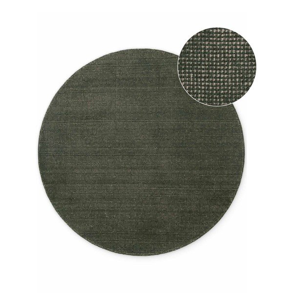 Tumeroheline käsitsi kootud villane ümmargune vaip ø 160 cm Greenwich - Ted Baker