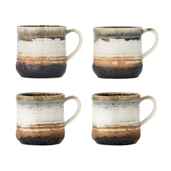 Kivikeraamikast kruusid 4tk komplektis 380 ml Deana - Bloomingville