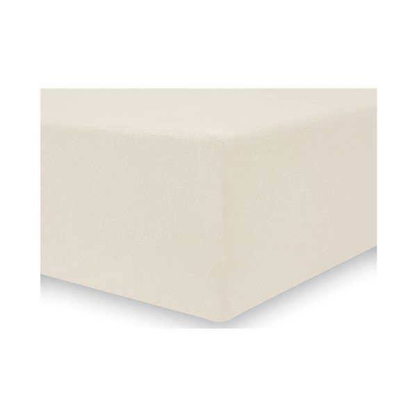 Krémové elastické prostěradlo DecoKing Nephrite, 120–140 cm-image-2