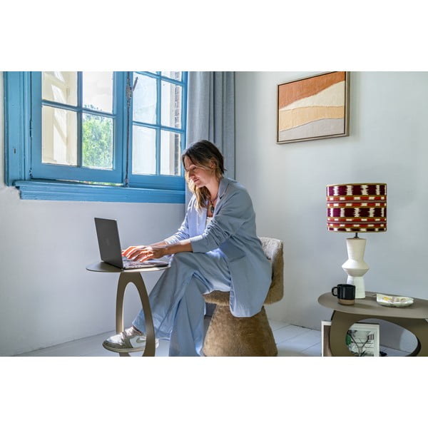 Beež metallist diivanilaud 55x66 cm Tonda - Spinder Design-image-3