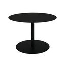 Must metallist ümmargune diivanilaud ø 60 cm Snow - Zuiver