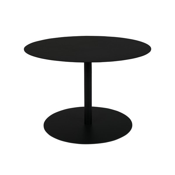 Must metallist ümmargune diivanilaud ø 60 cm Snow - Zuiver