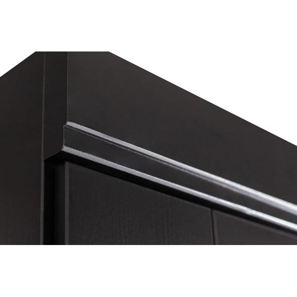 Mustast männist riidekapp 94x195 cm Connect - WOOOD-image-1