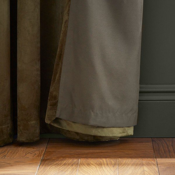 Khaki värvi kardinad 2 tk 168x229 cm komplektis Kingsley - Catherine Lansfield-image-2