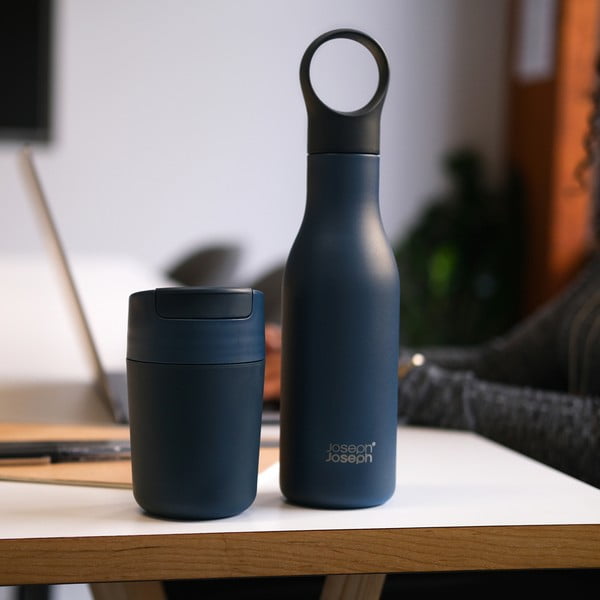 Tumesinine roostevabast terasest reisipudel 500 ml Loop - Joseph Joseph-image-3