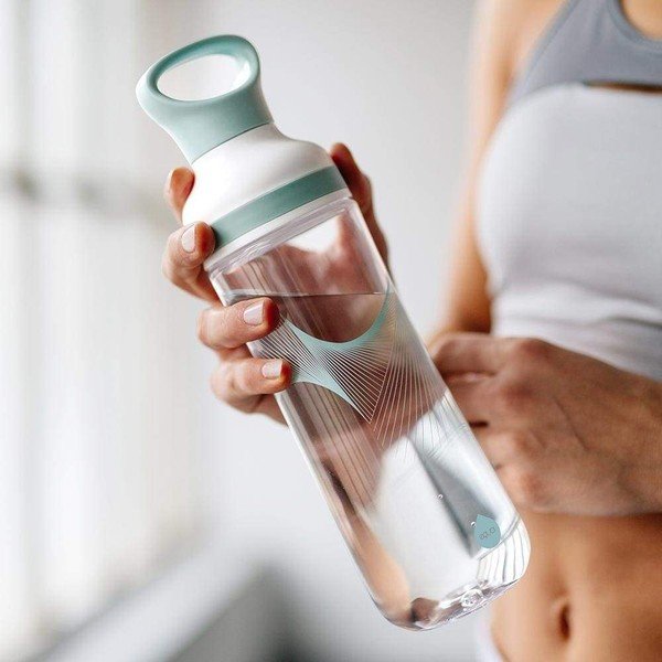 Valge-sinine reisipudel 0,8 l Flow Wave - Equa-image-1