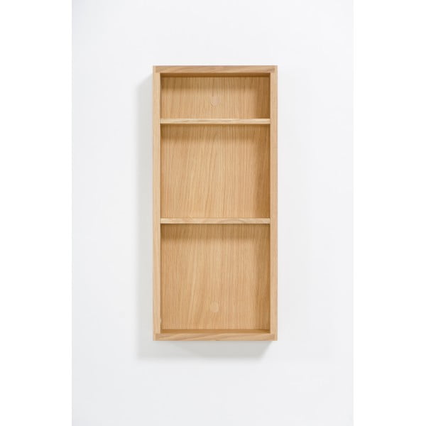 Tammepuidust seinale paigaldatav vannitoariiul Slimline - Wireworks-image-3