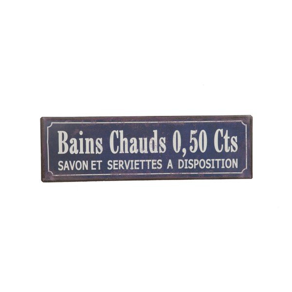 Nástěnná cedule Antic Line Bains