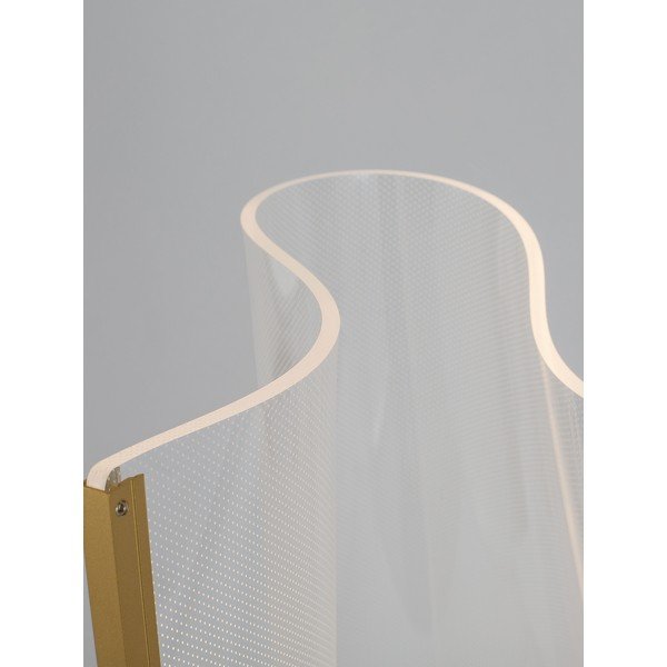 Kuldse värvi alumiiniumist LED-põrandalamp akrüülklaasist varjuga (kõrgus 105 cm) Siderno - Nova Luce-image-3
