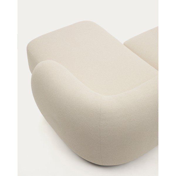 Kreem šenillist nurgadiivan (parem nurk) Martina - Kave Home-image-1