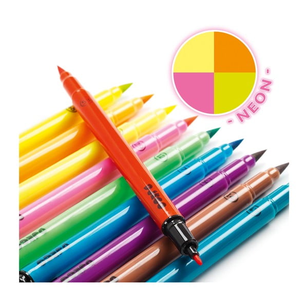 10 neoonmarkeri komplekt - Djeco-image-1