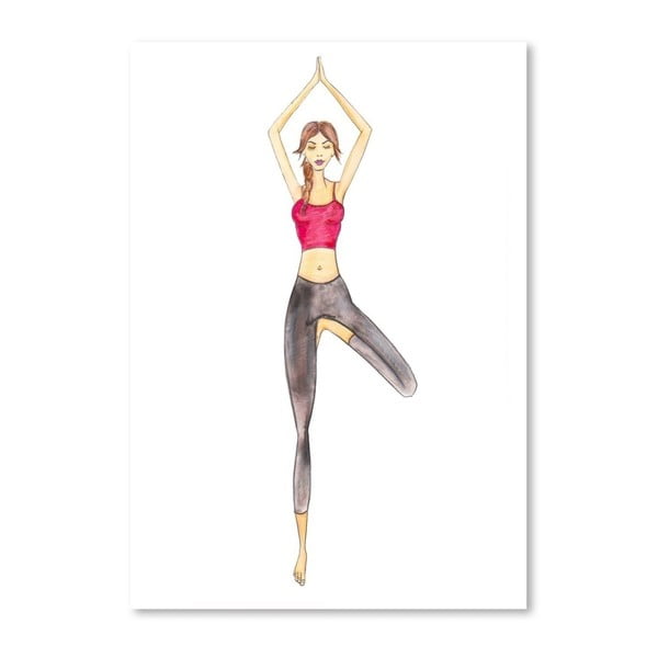 Plakát Americanflat Yoga, 42 x 30 cm