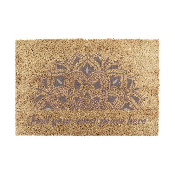Kookoskiududest uksematt 40x60 cm Find Your Inner Peace - Artsy Doormats