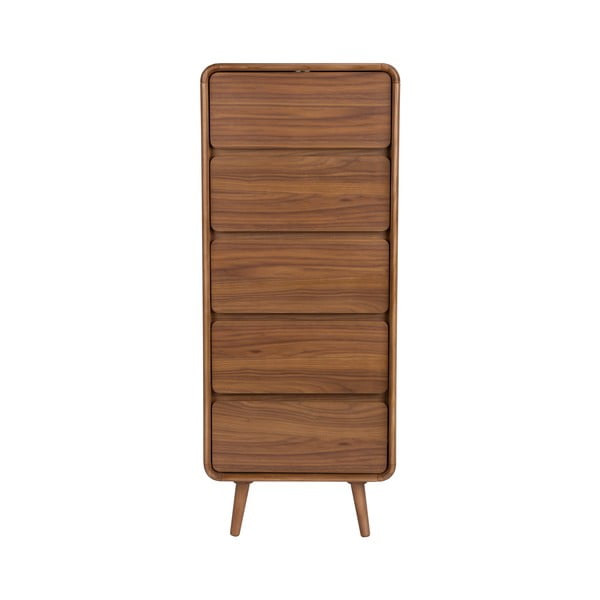 Pruun saarepuidust kummut 45x112x40 cm Rise - Zuiver