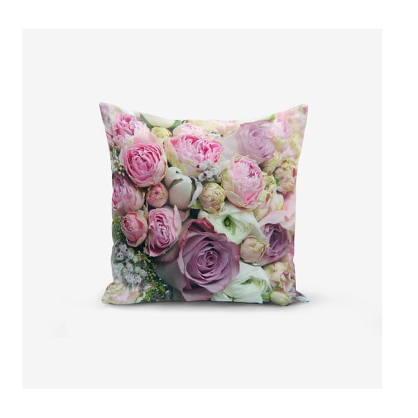 Puuvillasegust padjapüür roosid, 45 x 45 cm - Minimalist Cushion Covers
