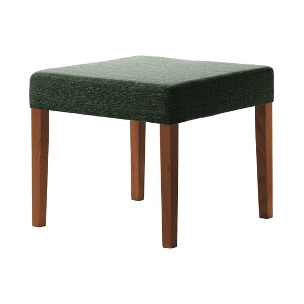 Zelená  stolička s tmavě hnědými nohami Ted Lapidus Maison Pétale
