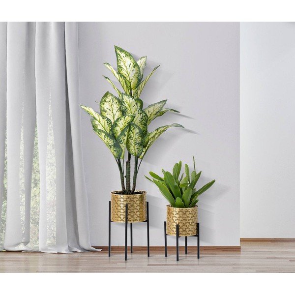 2 kuldse poti statiivi komplekt, kõrgus 38 cm Glissy - Mauro Ferretti-image-1